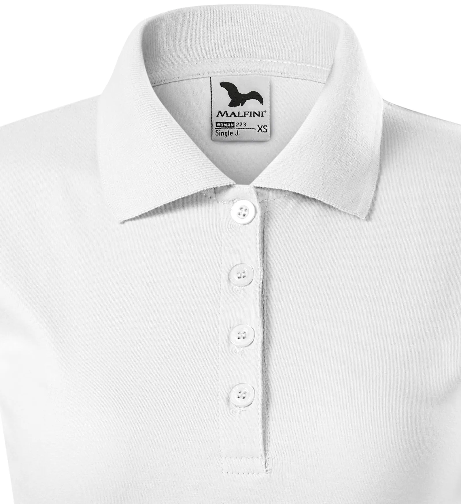 Női slim fit póló - 4 gombos rögzítés