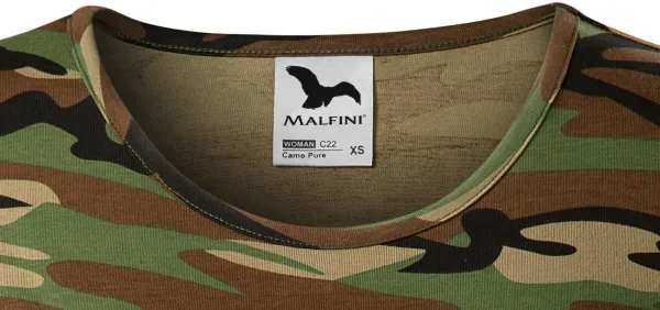 Női álcázó póló - Klasszikus kerek nyakkivágás