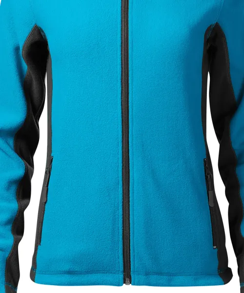 Női polár kontraszt kabát - Enyhén szűkülő szabású