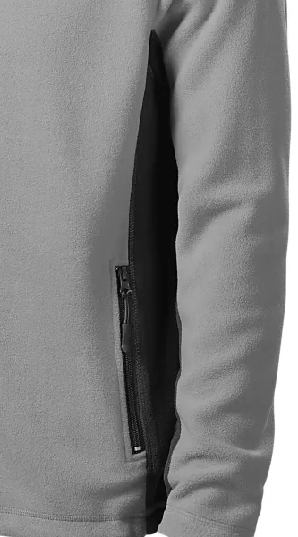 Férfi polár kontraszt kabát - Sötét kontrasztos részletek