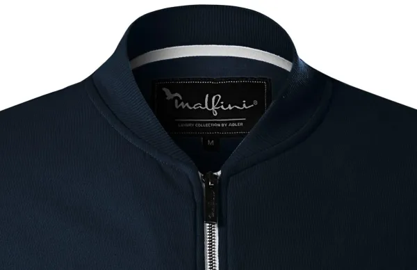 Férfi pulóver rejtett zsebbel - Bombázó gallér