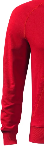 Férfi kontrasztos pulóver kapucnival - Klasszikus hosszú ujjú