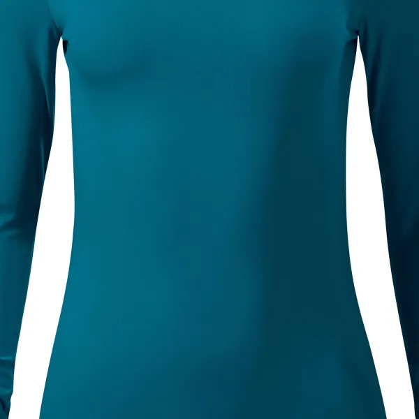 Női póló hosszú ujjú és mélyebb nyakkivágással - Finoman keskeny vágás