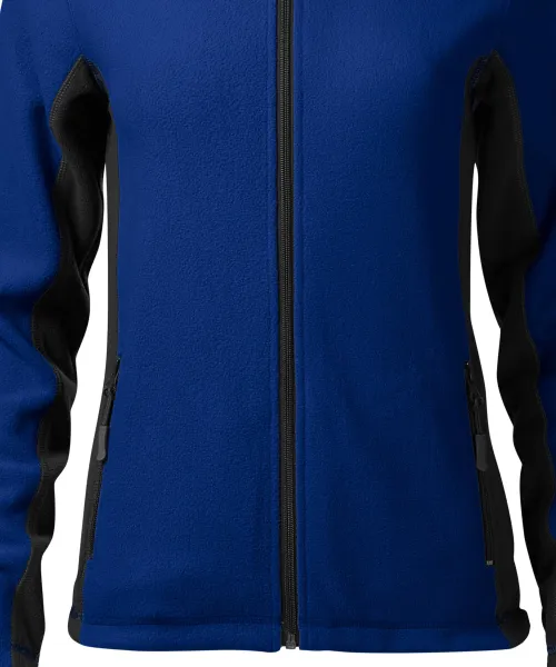 Női polár kontraszt kabát - Enyhén szűkülő szabású