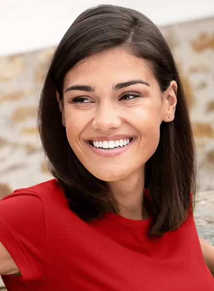 Női divatos póló - Klasszikus kerek nyakkivágás