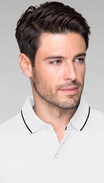 Férfi kontrasztos pólóing - 3 gombos rögzítés