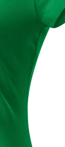 Női vékony póló, kerek nyakkivágással - Oldalsó varrással vágjuk