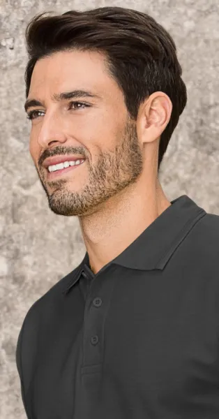 Férfi bő póló - 3 gombos rögzítés