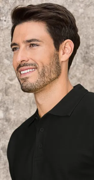 Férfi bő póló - 3 gombos rögzítés