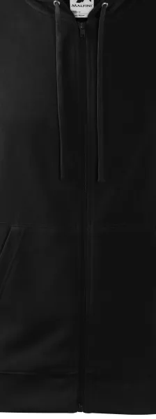 Férfi pulóver kapucnival - A pulóver színében cipzár