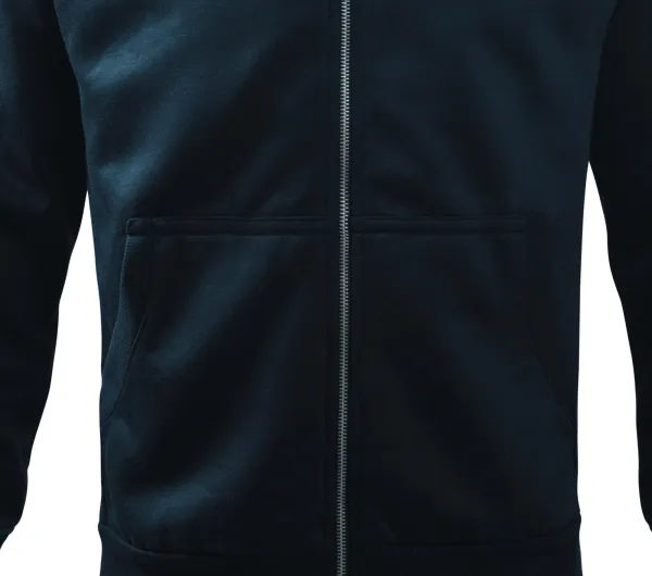 Egyszerű férfi pulóver, kapucni nélkül - Laza fazon oldalsó varrással