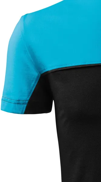 Két színű pamut póló - Klasszikus rövid ujjú