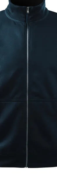 Egyszerű férfi pulóver, kapucni nélkül - Fém cipzár