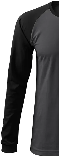 Férfi kontrasztos hosszú ujjú póló - Hosszú raglán ujjú