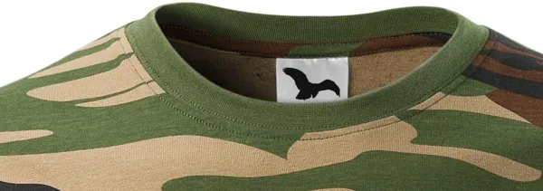 Álcázó póló - Klasszikus kerek nyakkivágás