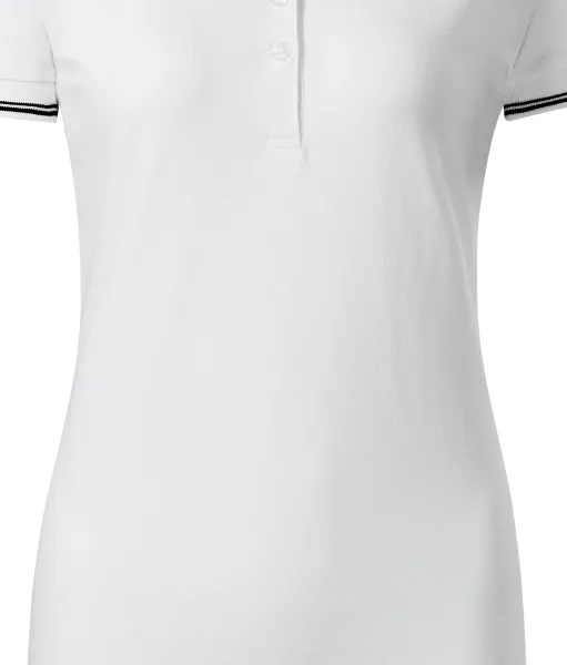 Női póló gallérral és rövid ujjal - Kúpos, illeszkedő szabású