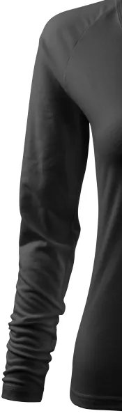 Női testhezálló póló, V-alakú nyakkivágással - Hosszú raglán ujjú