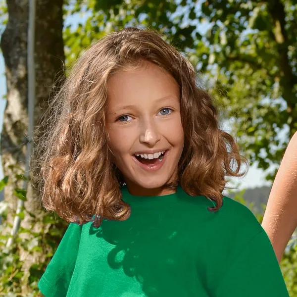 Gyermek egyszerű póló - Klasszikus kerek nyakkivágás