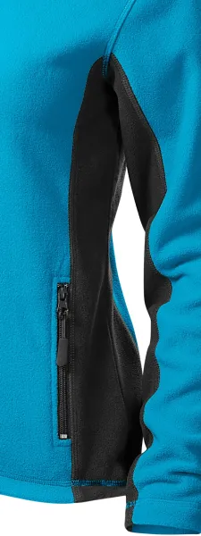 Női polár kontraszt kabát - Sötét kontrasztos részletek