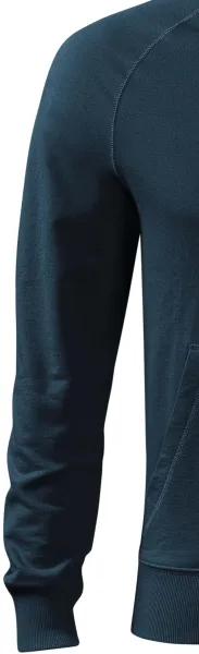 Férfi kontrasztos pulóver kapucnival - Klasszikus hosszú ujjú