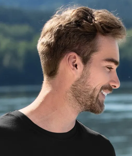 Férfi divatos póló - Klasszikus kerek nyakkivágás