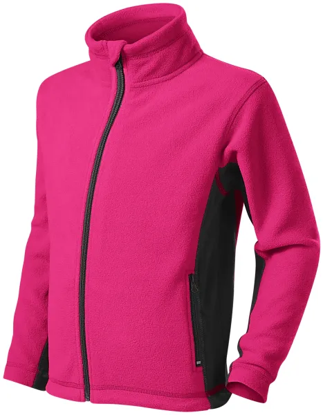 Gyermek polár kontraszt kabát - Gyerek polárkabát kontrasztos elemekkel