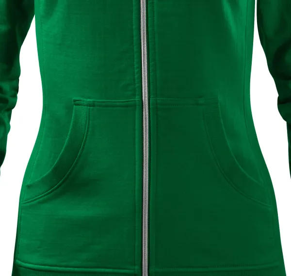 Női pulóver kapucni nélkül - Szűkülő szabású oldalsó varrások