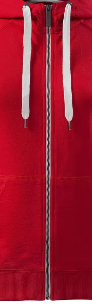 Női kontrasztos pulóver kapucnival - Fehér kontrasztos cipzár