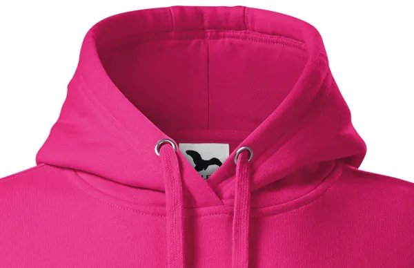 Női pulóver kapucnival cipzár nélkül - Húzózsinóros kapucni