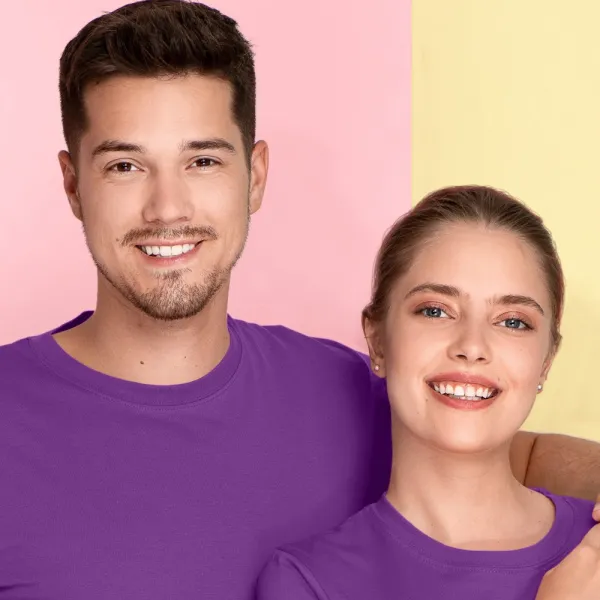 Könnyű, rövid ujjú póló - Klasszikus kerek nyakkivágás