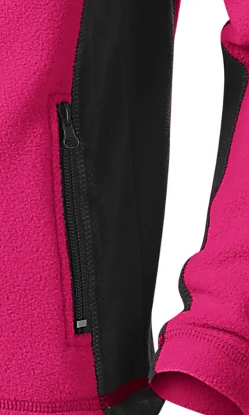 Gyermek polár kontraszt kabát - Praktikus cipzáras zsebek