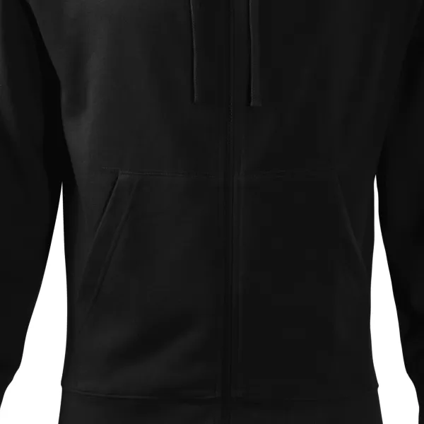 Férfi pulóver kapucnival - Laza fazon oldalsó varrással