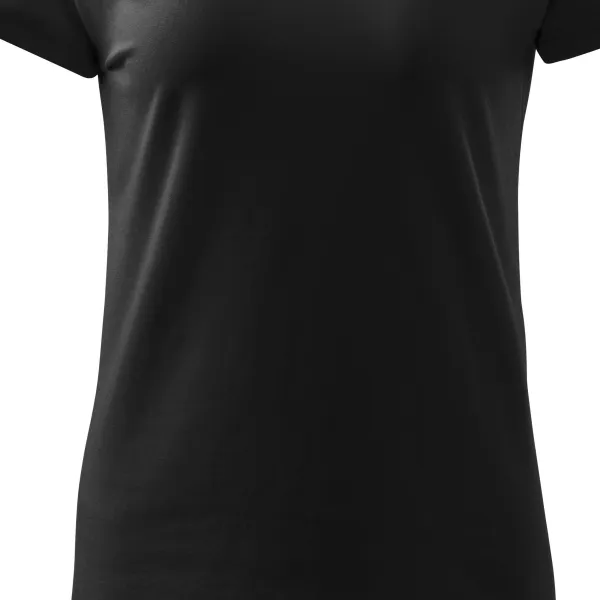 Kúpos női póló raglán ujjú - Finoman keskeny vágás