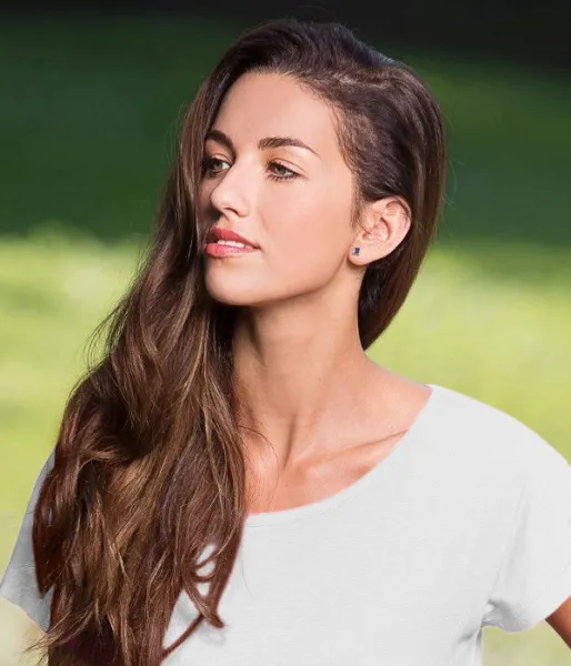 Női hosszú póló / ruha - Mélyebb kerek nyakkivágás