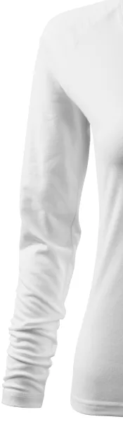 Női testhezálló póló, V-alakú nyakkivágással - Hosszú raglán ujjú