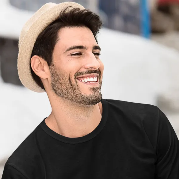 Férfi hosszú ujjú póló - Klasszikus kerek nyakkivágás