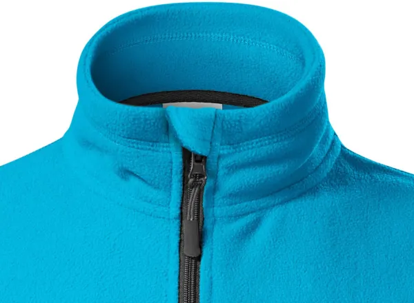 Női polár kontraszt kabát - Cipzáras záródás az állig