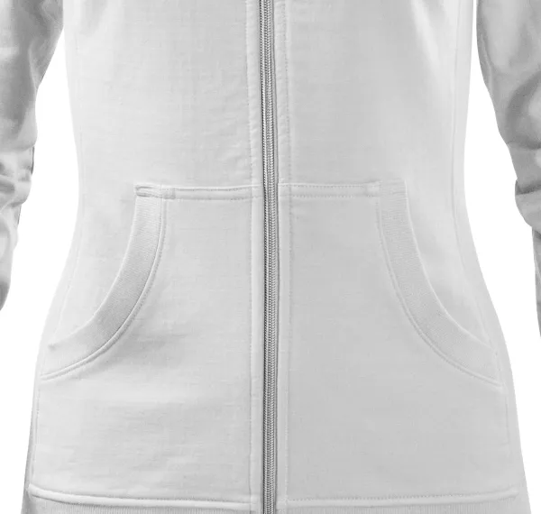 Női pulóver kapucni nélkül - Szűkülő szabású oldalsó varrások