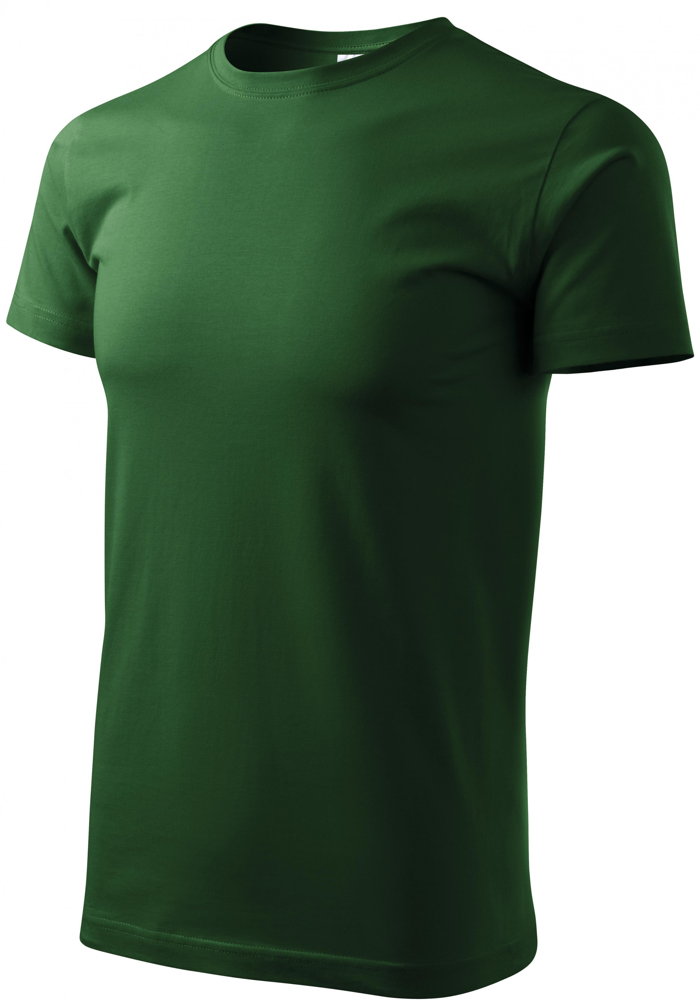 Unisex nagyobb súlyú póló, üveg zöld, 2XL