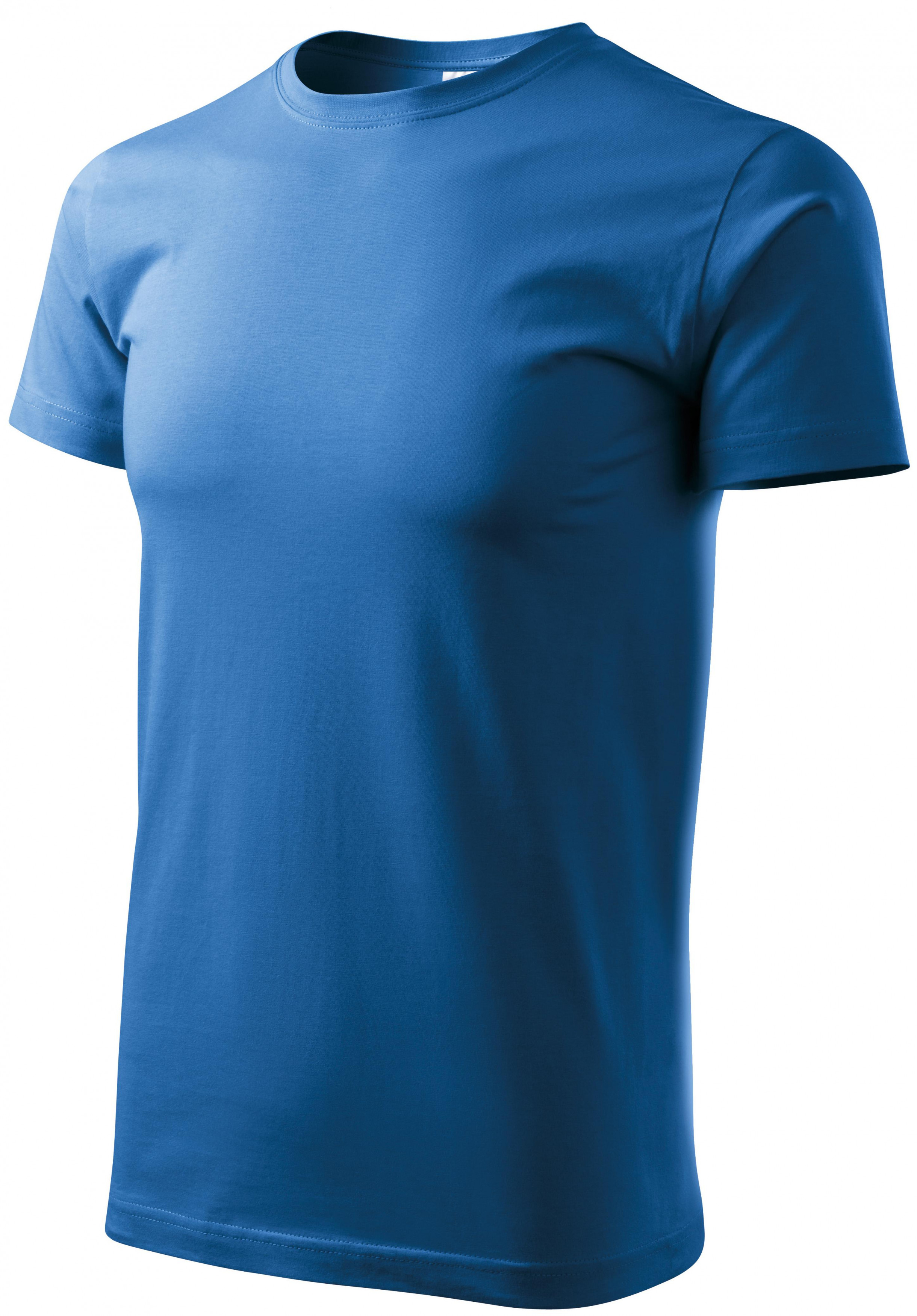 Unisex nagyobb súlyú póló, világoskék, 2XL